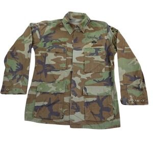 US Army Woodland‎ Camo BDU Jacket 4th Infantry Senior Parachutist Paratrooper